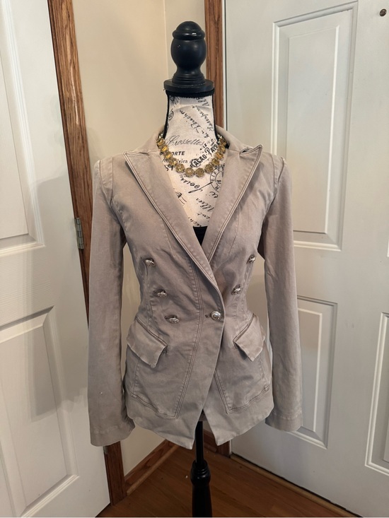 White House Black Market Jackets & Blazers - White House Black Market Light Beige Double-Breasted Tailored Blazer